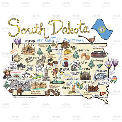 South Dakota Tumbler 22oz