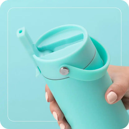 White Flip + Sip Slim Tumbler 12oz