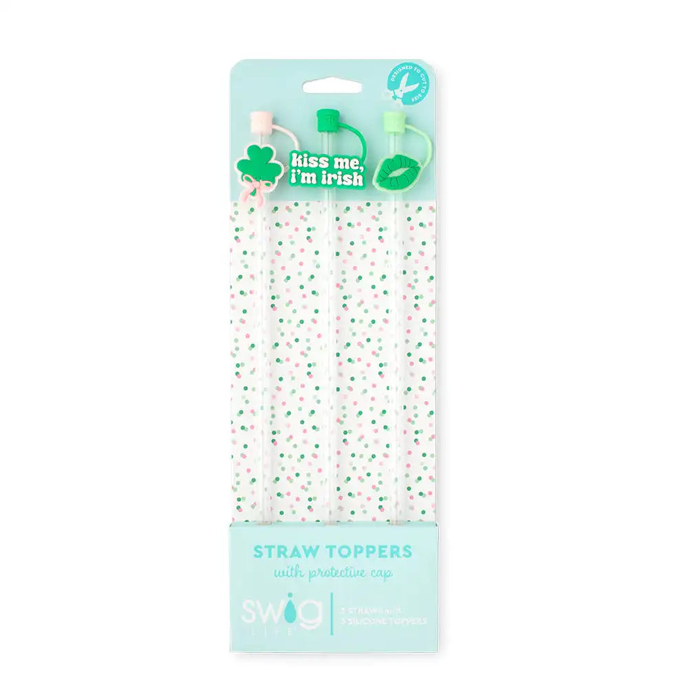 Clover Crush Straw Topper Set