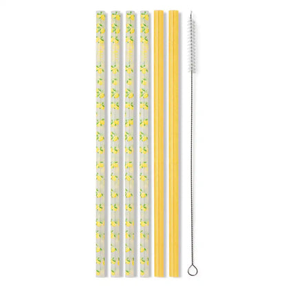 Lemon Meringue Reusable Straw Set