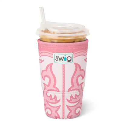 Boot Scootin' Pink Large Iced Cup Coolie