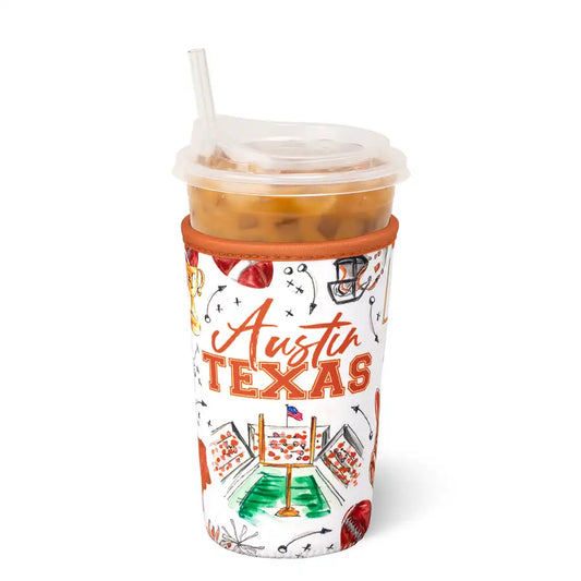Tailgates in Austin Medium Iced Cup Coolie