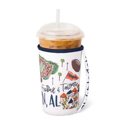 Saturdays in Auburn Medium Iced Cup Coolie