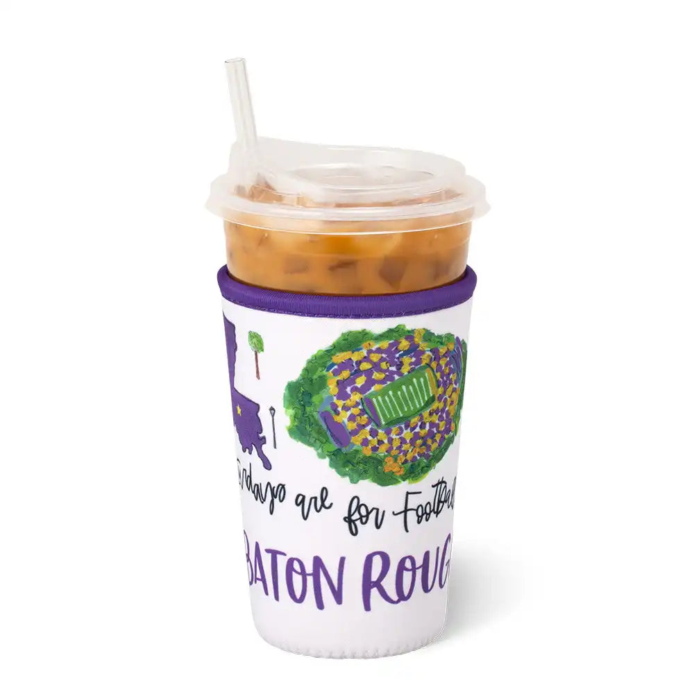 Saturdays in Baton Rouge Medium Iced Cup Coolie