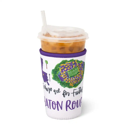 Saturdays in Baton Rouge Medium Iced Cup Coolie
