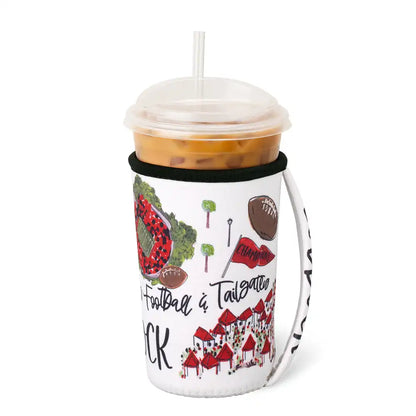 Saturdays in Lubbock Medium Iced Cup Coolie