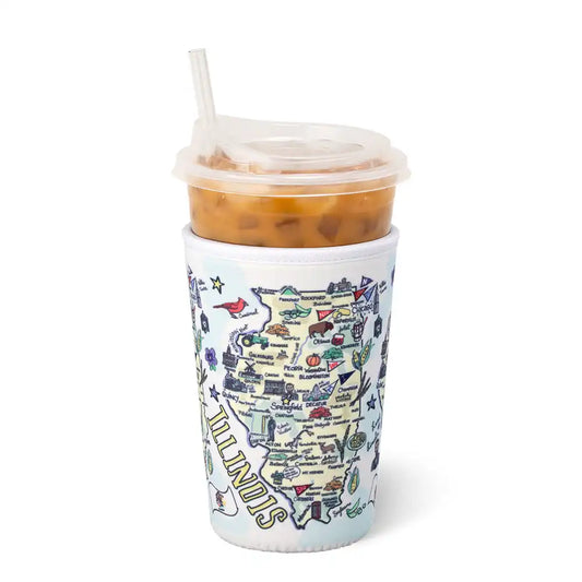 Illinois Medium Iced Cup Coolie