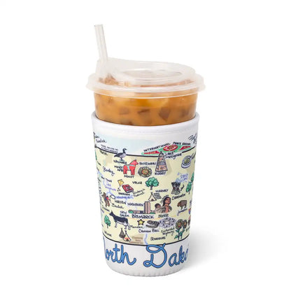 North Dakota Medium Iced Cup Coolie
