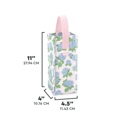 Hydrangeas Wine Reusable Gift Bag