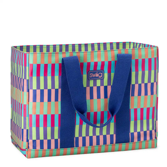 Brite Stripe Jumbo Tote Bag