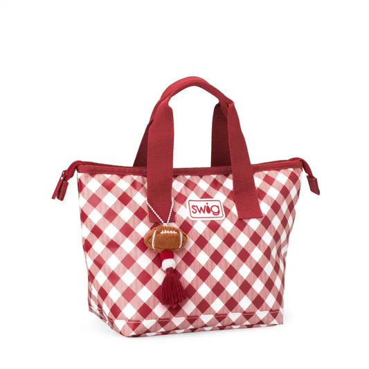 Gameday Gingham Crimson Lunchi Lunch Bag