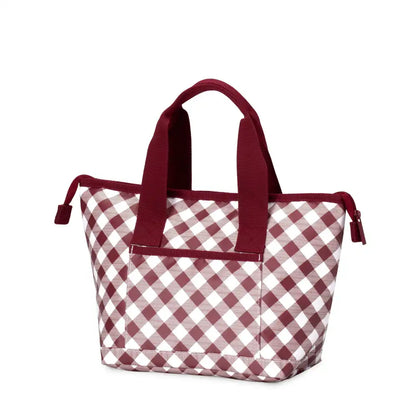 Gameday Gingham Maroon Lunchi Lunch Bag