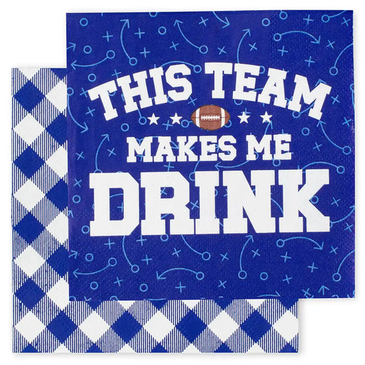 This Team Makes Me Drink Royal Cocktail Napkins