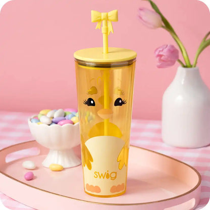 Spring Chick Plastic Tumbler 24oz