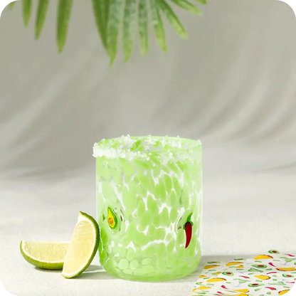 Taco Night Charm Glass 17oz