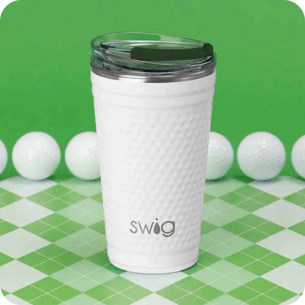 White Golf Ball Party Cup 24oz
