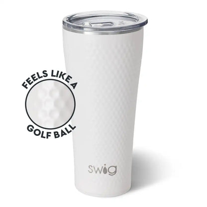 White Golf Ball Tumbler 32oz