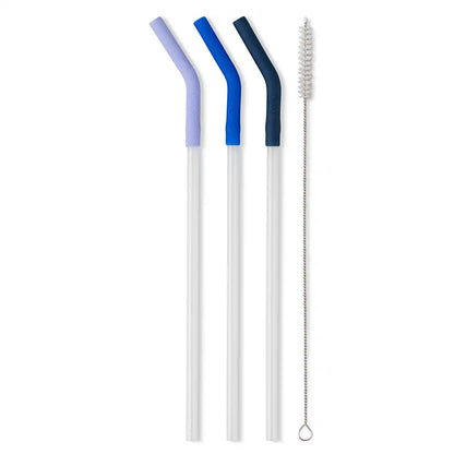 Hydrangea/Royal/Navy Reusable Straw Set Mega Mugs