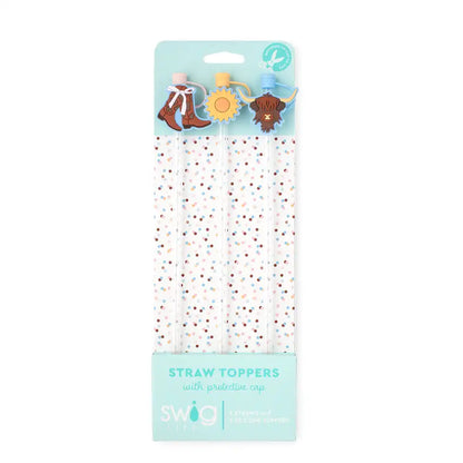 Cowgirl Coquette Straw Topper Set